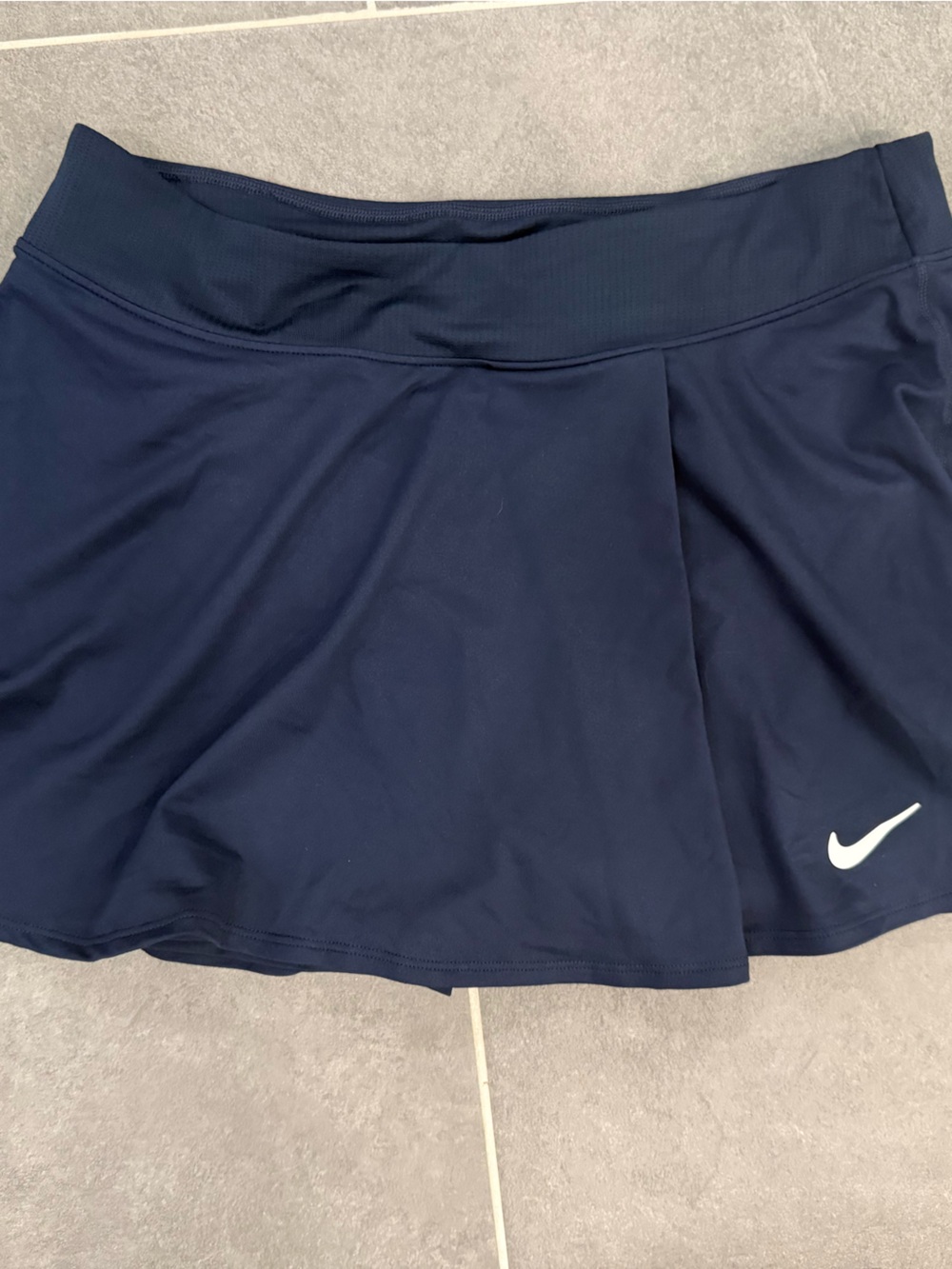 Nike Navy Blue Dri-FIT Slim Fit Skort with White Logo